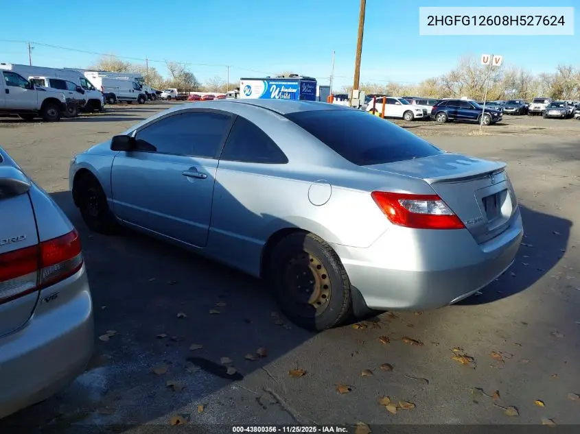 2HGFG12608H527624 2008 Honda Civic Lx