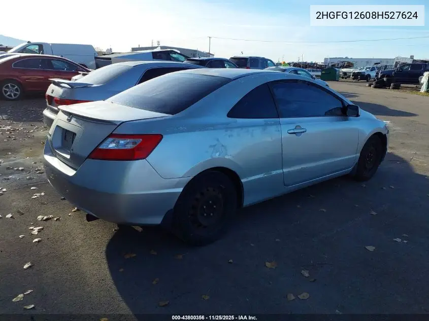 2HGFG12608H527624 2008 Honda Civic Lx