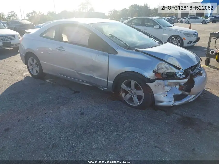 2HGFG12818H522062 2008 Honda Civic Ex