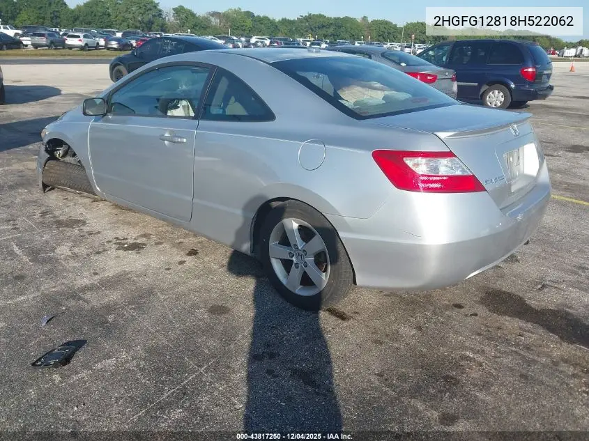2HGFG12818H522062 2008 Honda Civic Ex