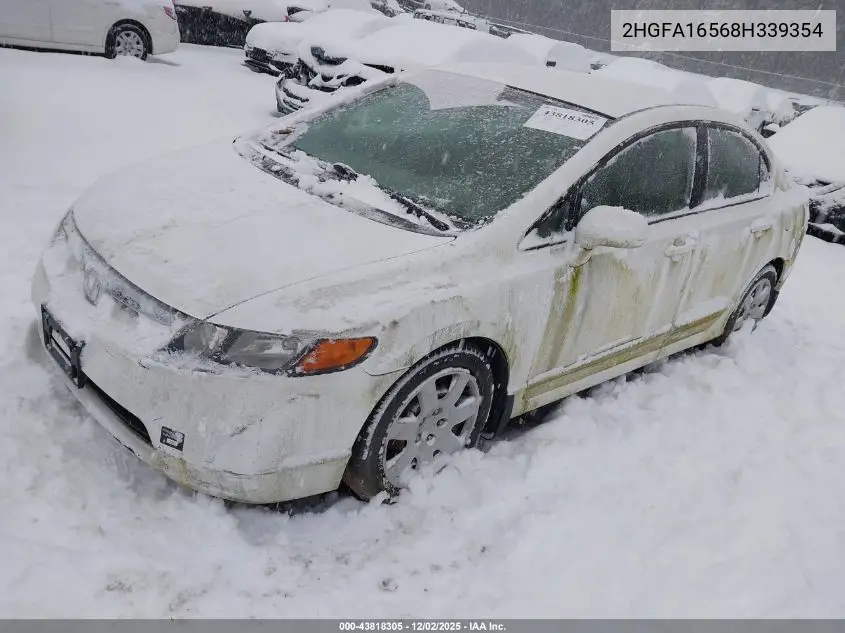2HGFA16568H339354 2008 Honda Civic Lx
