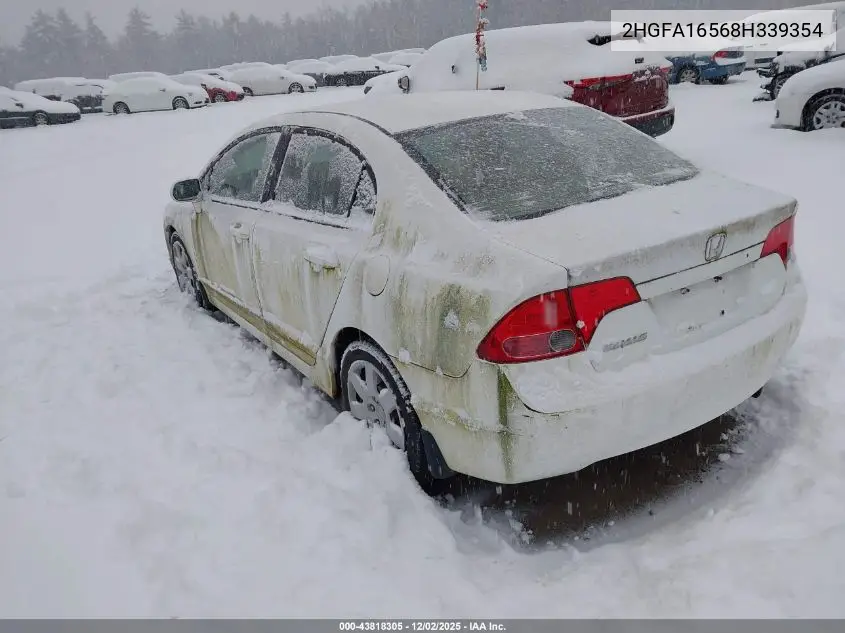 2HGFA16568H339354 2008 Honda Civic Lx
