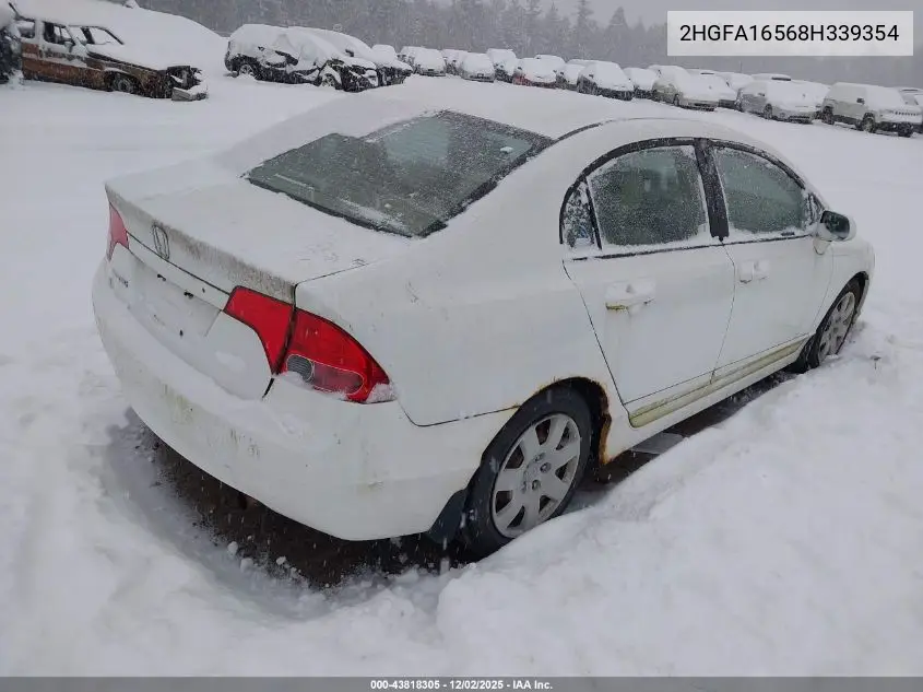 2HGFA16568H339354 2008 Honda Civic Lx