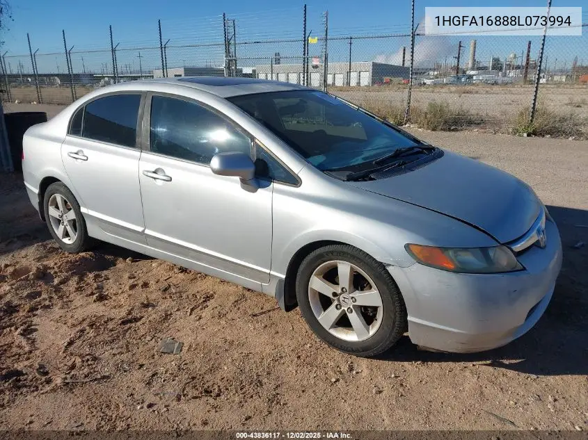 1HGFA16888L073994 2008 Honda Civic Ex
