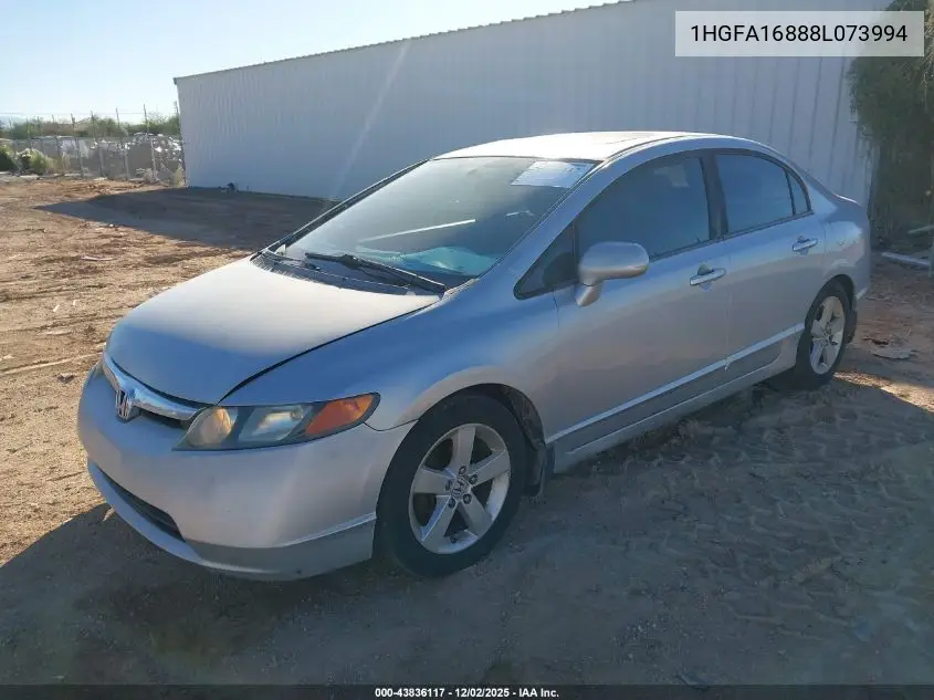 1HGFA16888L073994 2008 Honda Civic Ex