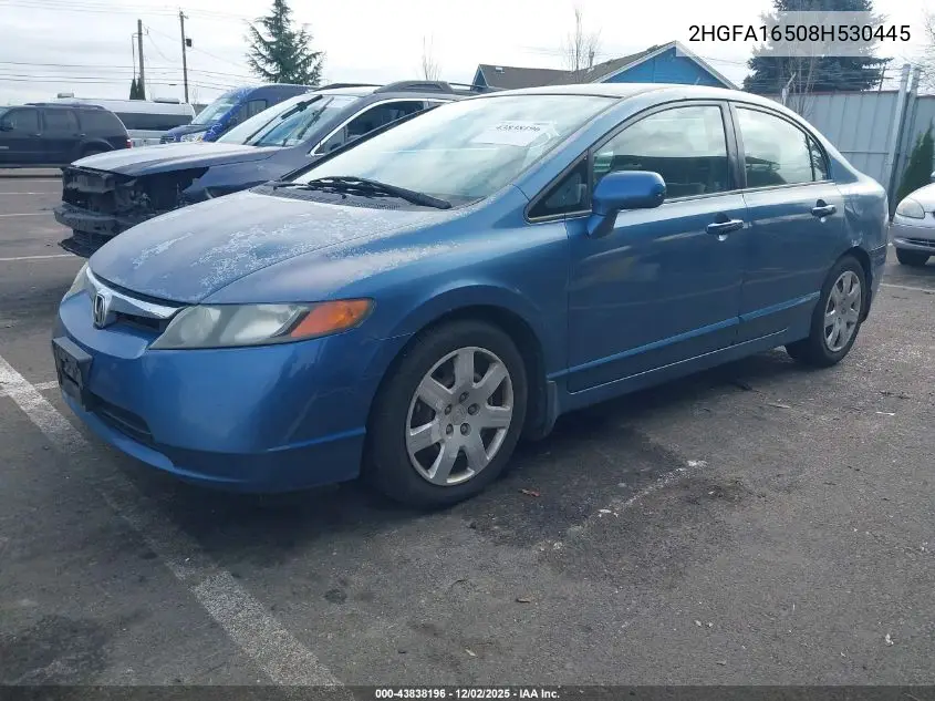 2HGFA16508H530445 2008 Honda Civic Lx