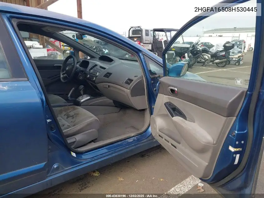 2HGFA16508H530445 2008 Honda Civic Lx