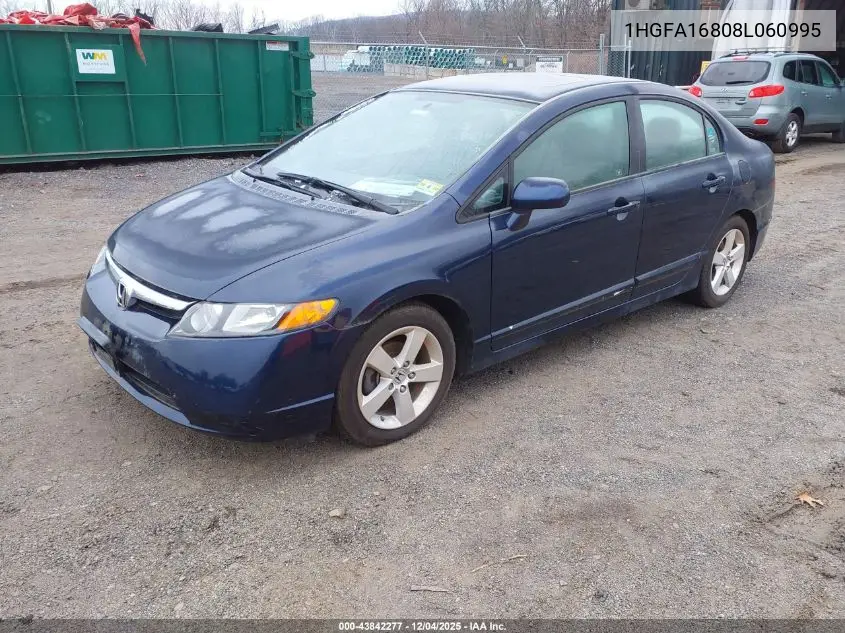 1HGFA16808L060995 2008 Honda Civic Ex