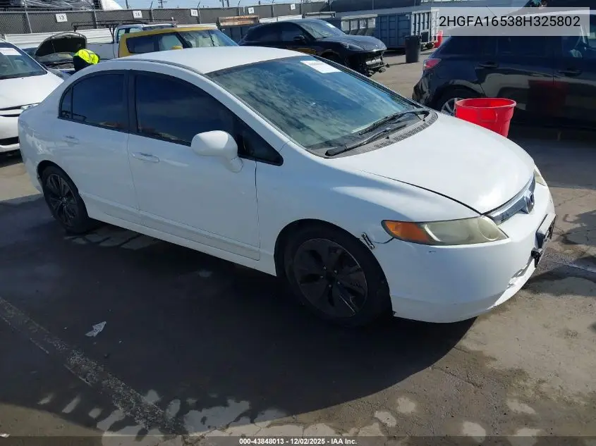 2HGFA16538H325802 2008 Honda Civic Lx