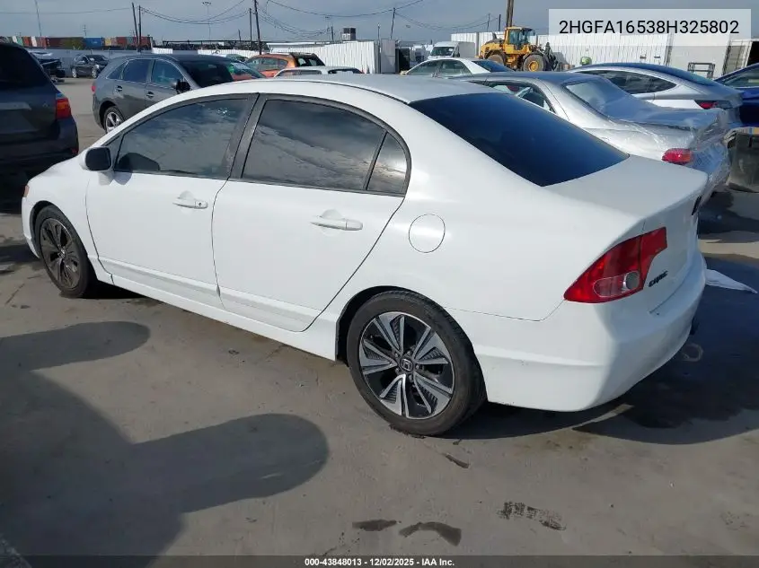 2HGFA16538H325802 2008 Honda Civic Lx