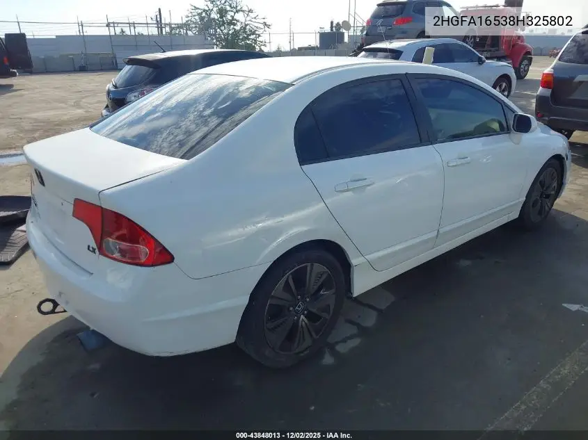 2HGFA16538H325802 2008 Honda Civic Lx