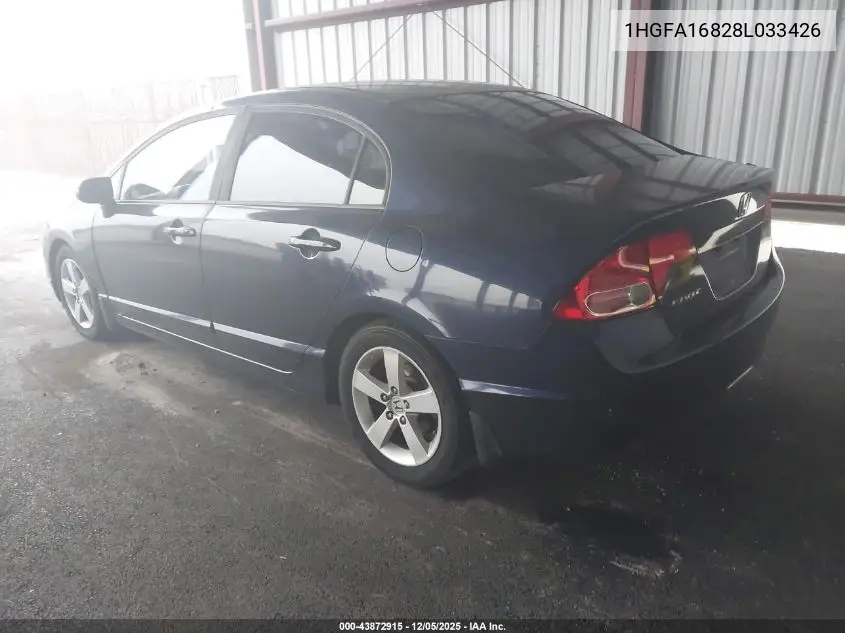 1HGFA16828L033426 2008 Honda Civic Ex