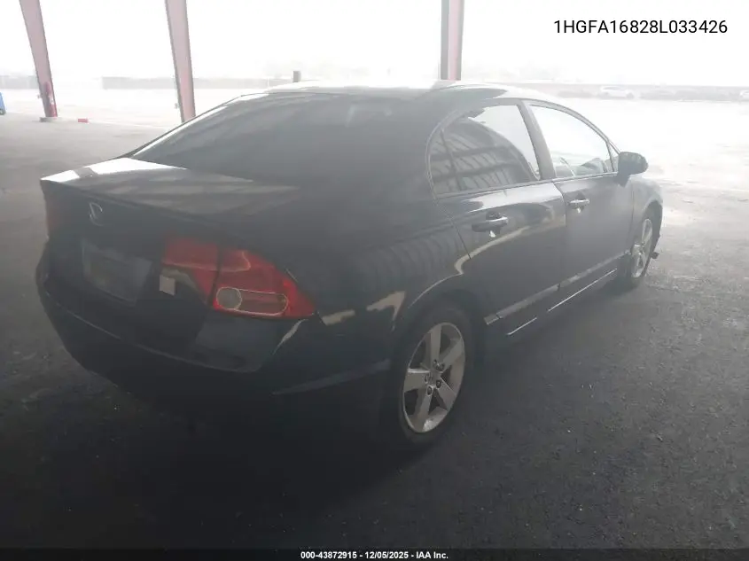 1HGFA16828L033426 2008 Honda Civic Ex