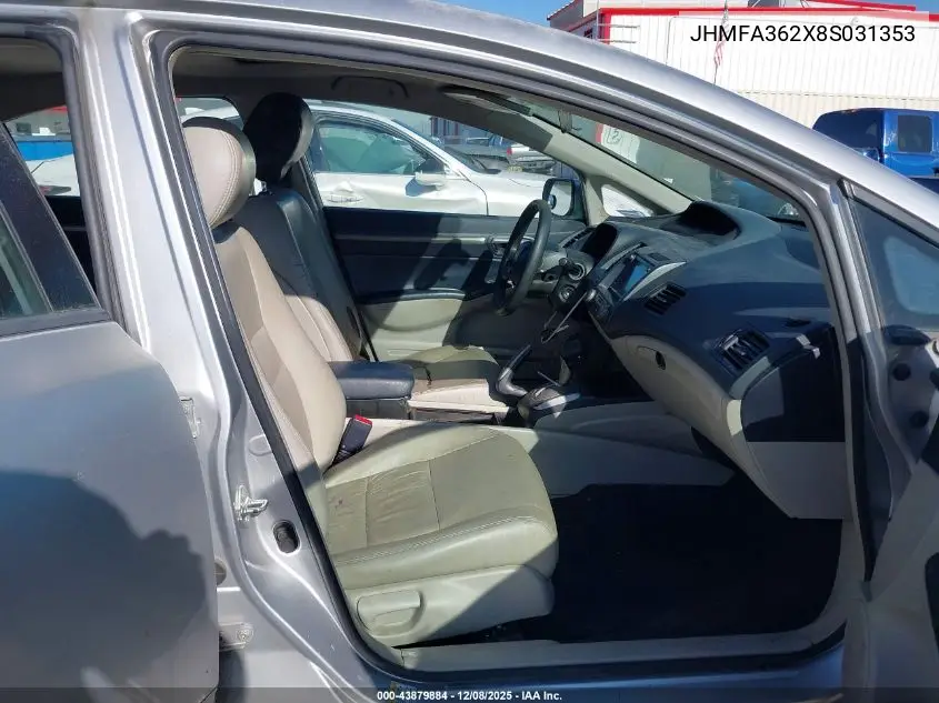 JHMFA362X8S031353 2008 Honda Civic Hybrid
