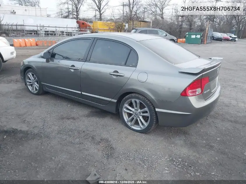 2HGFA555X8H706734 2008 Honda Civic Si/Si Mugen