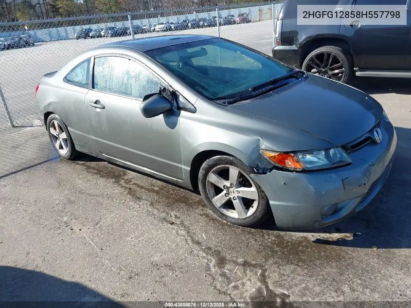 2HGFG12858H557798 2008 Honda Civic Ex