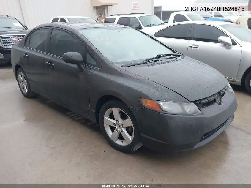 2HGFA16948H524845 2008 Honda Civic Ex-L