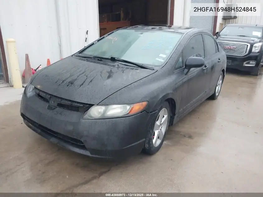 2HGFA16948H524845 2008 Honda Civic Ex-L