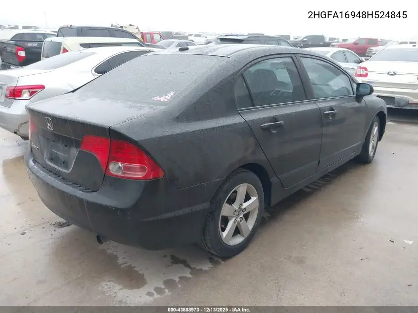 2HGFA16948H524845 2008 Honda Civic Ex-L