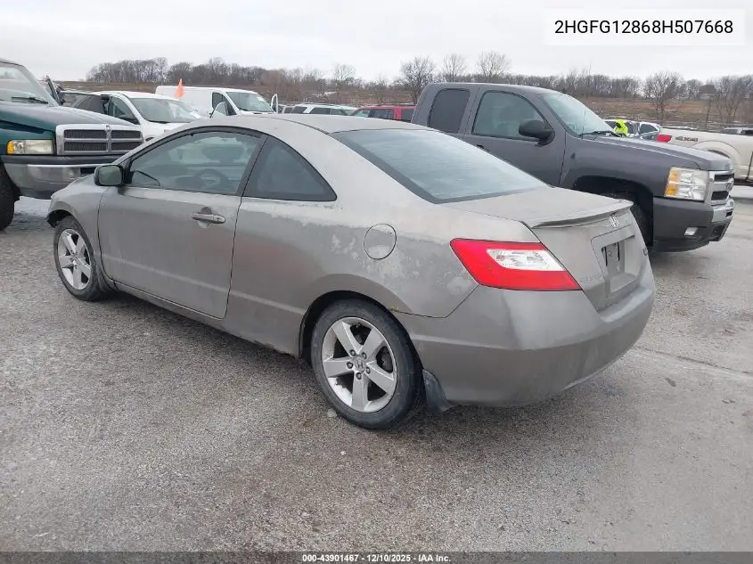 2HGFG12868H507668 2008 Honda Civic Ex