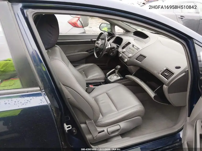 2HGFA16958H510842 2008 Honda Civic Ex-L