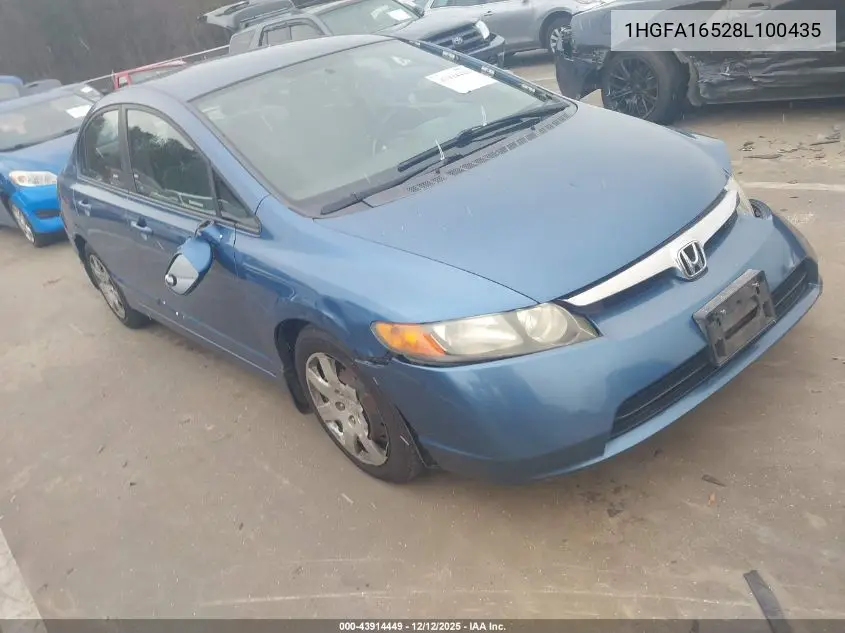 1HGFA16528L100435 2008 Honda Civic Lx