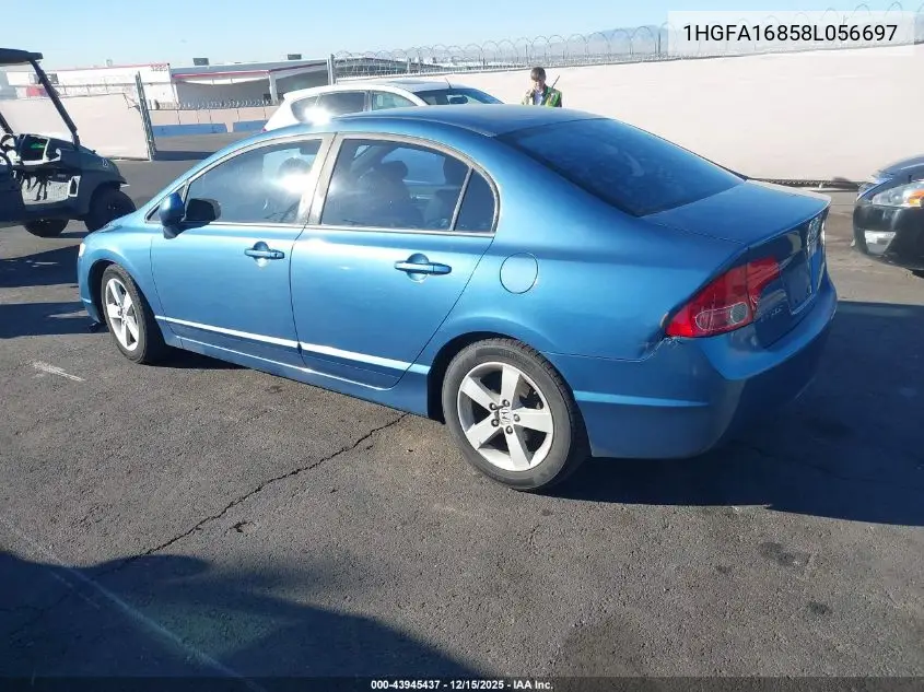 1HGFA16858L056697 2008 Honda Civic Ex