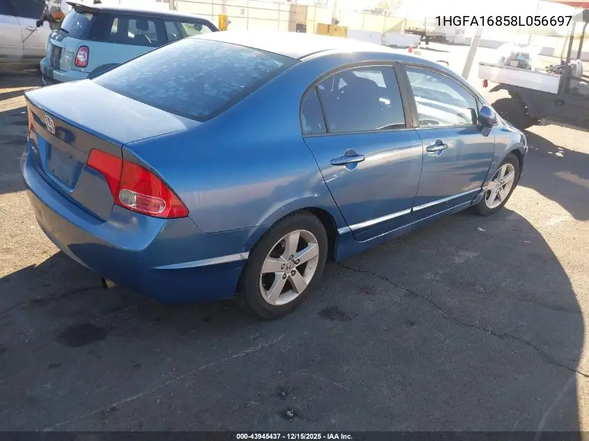 1HGFA16858L056697 2008 Honda Civic Ex