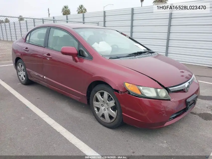 1HGFA16528L023470 2008 Honda Civic Lx