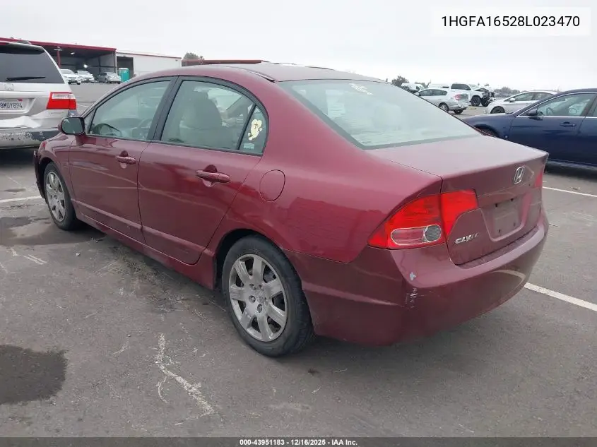 1HGFA16528L023470 2008 Honda Civic Lx