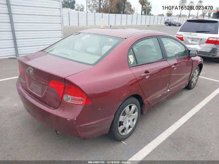 1HGFA16528L023470 2008 Honda Civic Lx