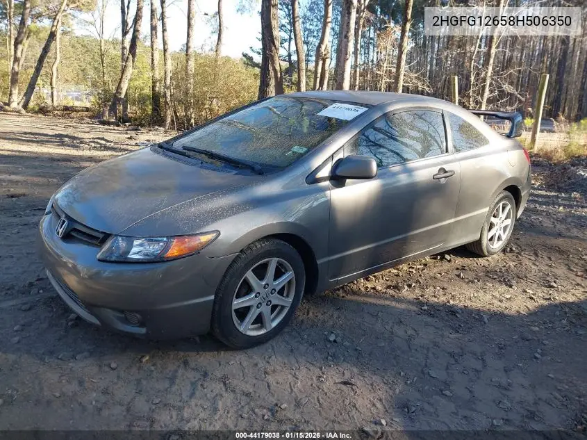 2HGFG12658H506350 2008 Honda Civic Lx