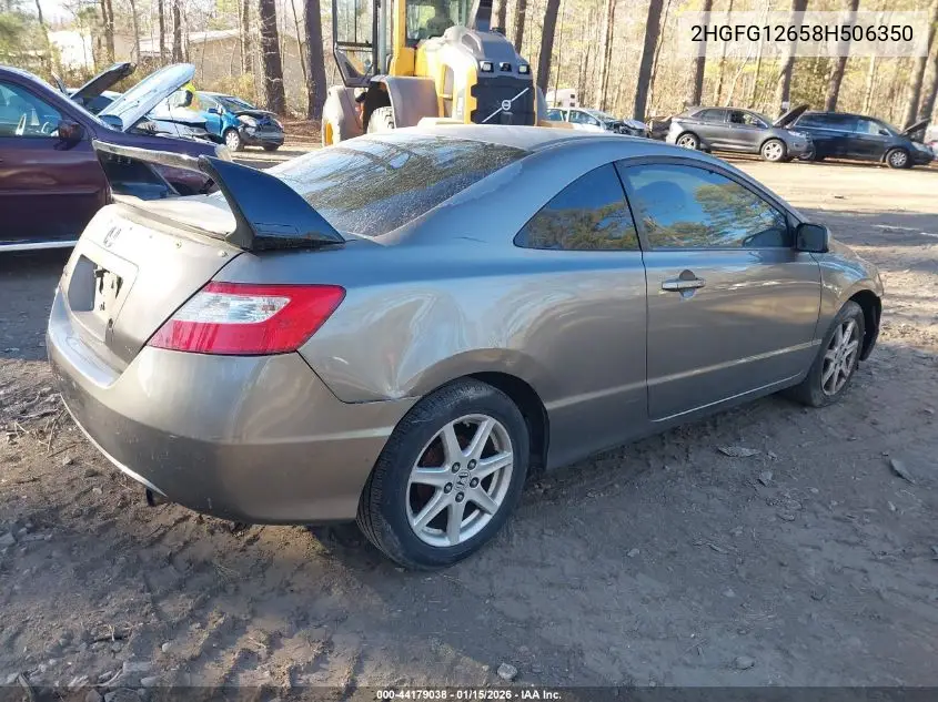 2HGFG12658H506350 2008 Honda Civic Lx