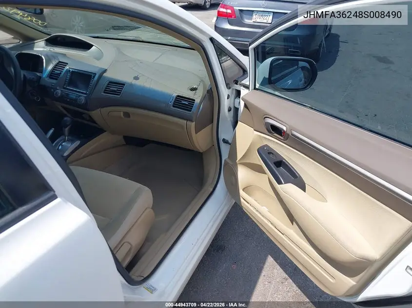 JHMFA36248S008490 2008 Honda Civic Hybrid