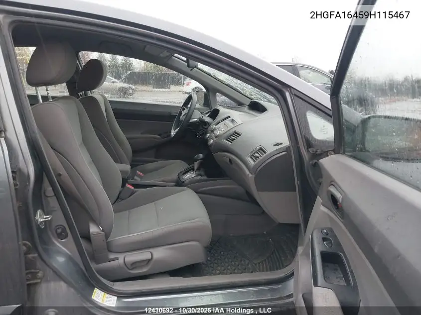 2HGFA16459H115467 2009 Honda Civic Dx-G
