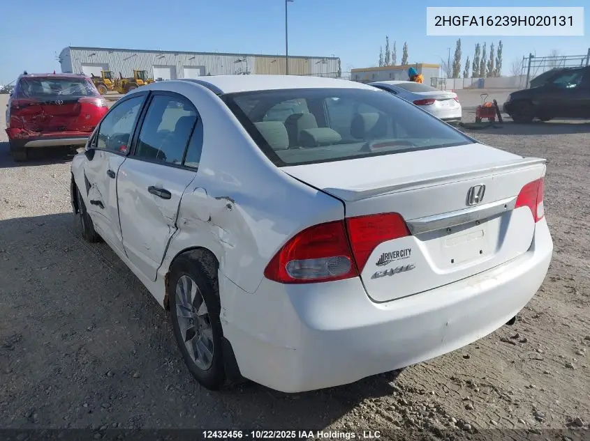 2HGFA16239H020131 2009 Honda Civic Dx/Dx-A