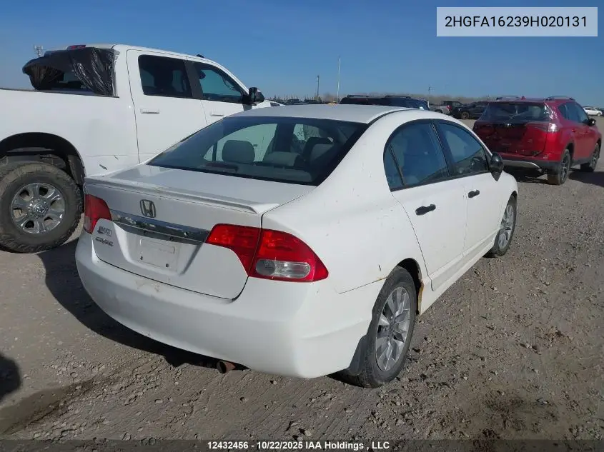 2HGFA16239H020131 2009 Honda Civic Dx/Dx-A