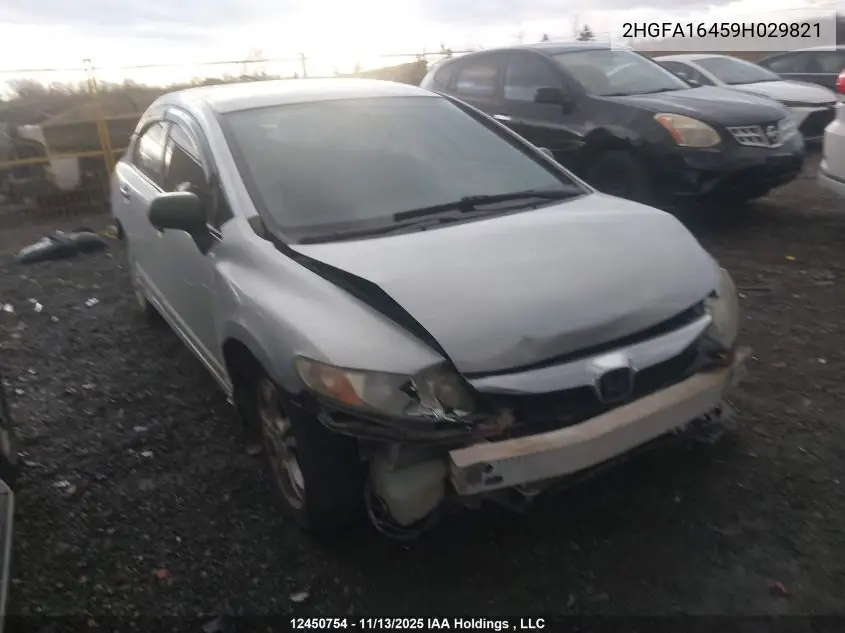 2HGFA16459H029821 2009 Honda Civic Sdn