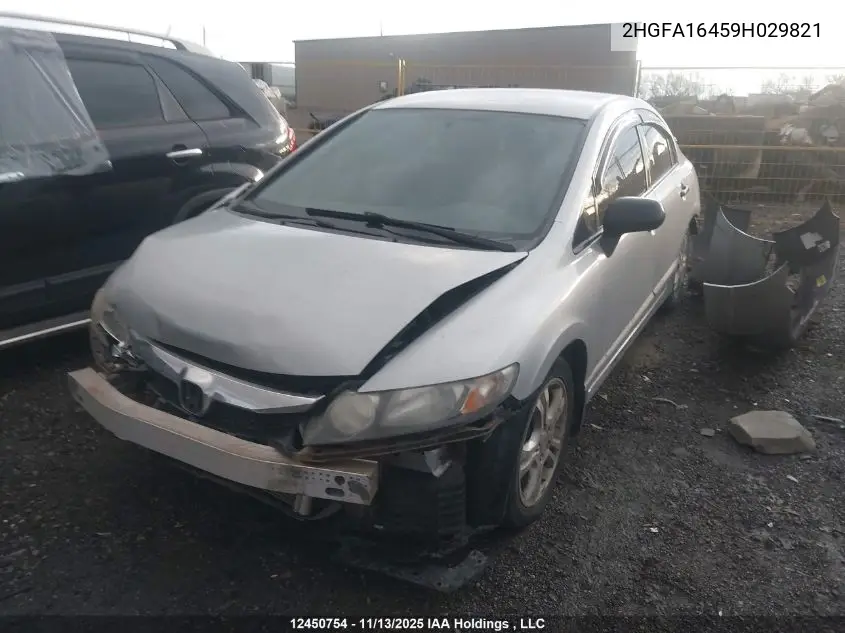 2HGFA16459H029821 2009 Honda Civic Sdn