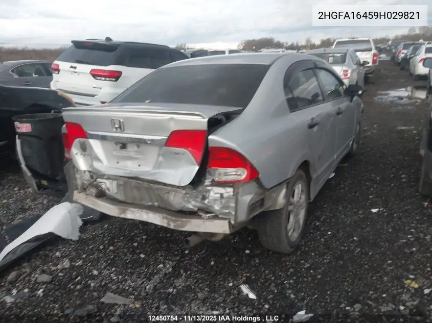 2HGFA16459H029821 2009 Honda Civic Sdn