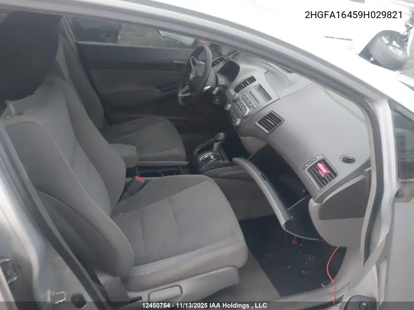 2HGFA16459H029821 2009 Honda Civic Sdn