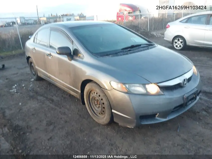 2HGFA16269H103424 2009 Honda Civic Dx/Dx-A