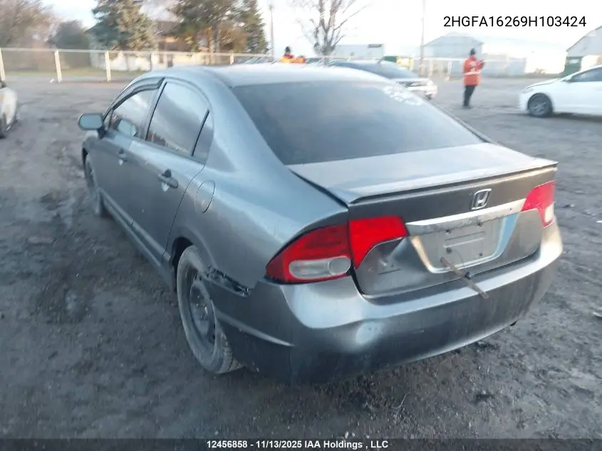 2HGFA16269H103424 2009 Honda Civic Dx/Dx-A