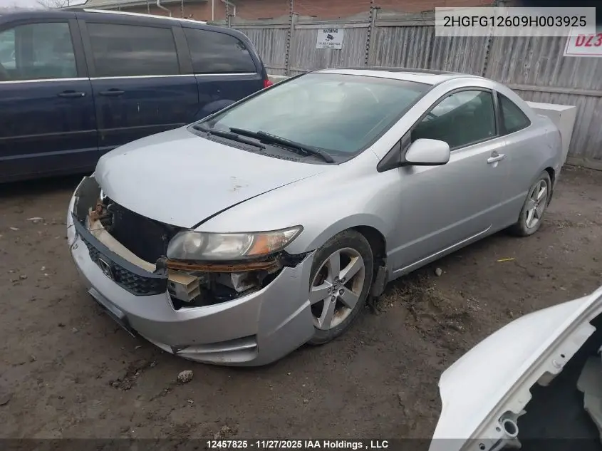 2HGFG12609H003925 2009 Honda Civic Lx Sr