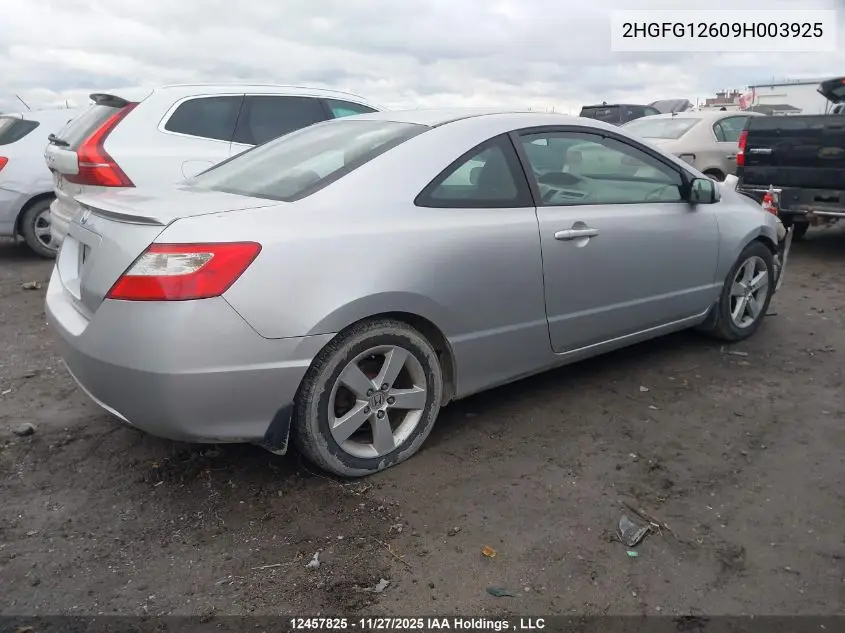 2HGFG12609H003925 2009 Honda Civic Lx Sr
