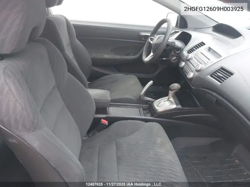 2HGFG12609H003925 2009 Honda Civic Lx Sr