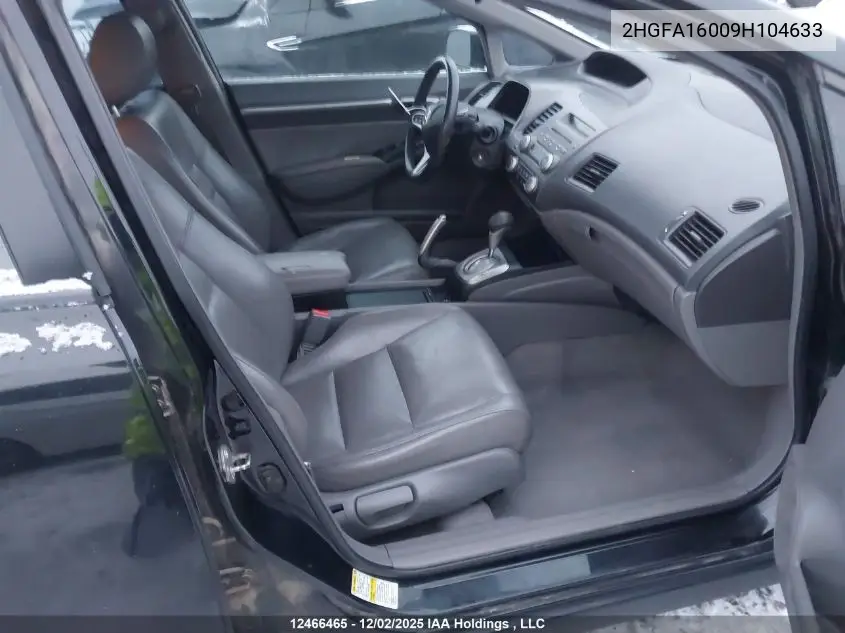2HGFA16009H104633 2009 Honda Civic Exl