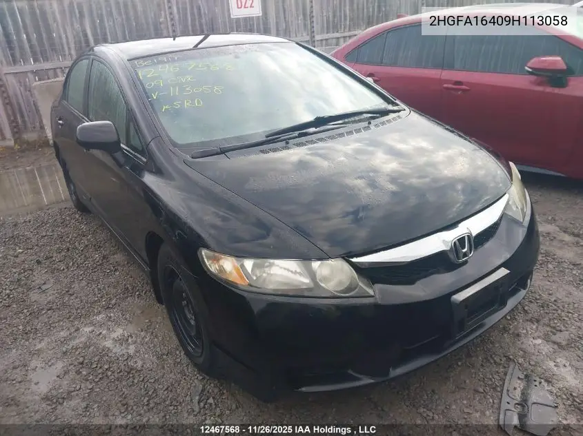 2HGFA16409H113058 2009 Honda Civic