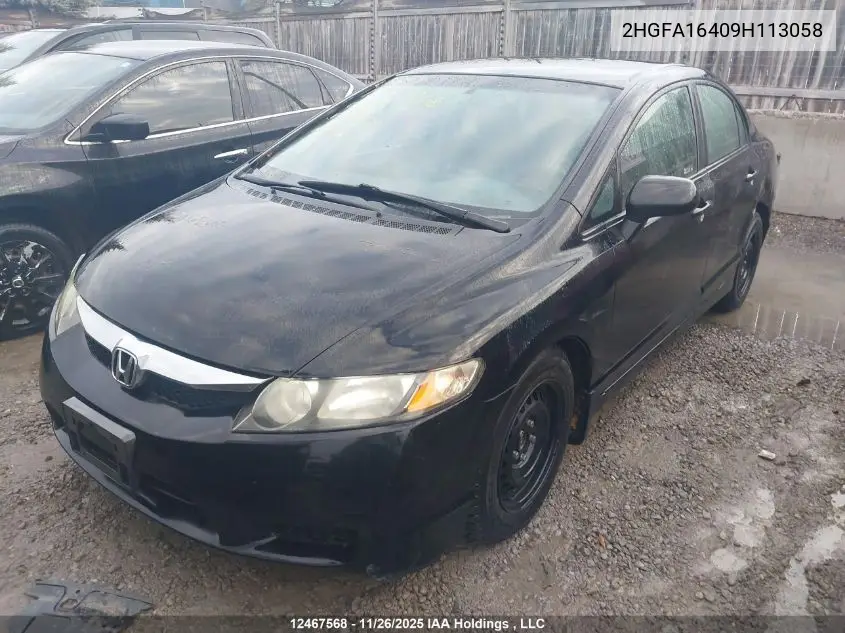 2HGFA16409H113058 2009 Honda Civic
