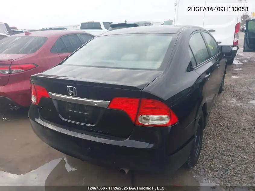 2HGFA16409H113058 2009 Honda Civic